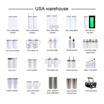 En stock 20 oz de acero inoxidable doble pared delgada recta sublimación tumbler para la venta