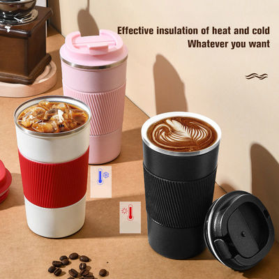304 Copo de café aislado de acero inoxidable buen efecto aislante 380ml/510ml Capacidad
