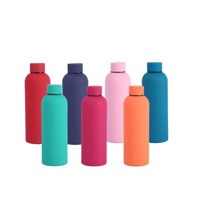 Flasco de vacío de acero inoxidable aceptable para OEM 500ML 750ML Botella de pintura de goma de doble pared