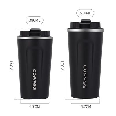 380 ml 510 ml Eco-amigable Flasca de agua de vacío aislada reutilizable con función de tumbler