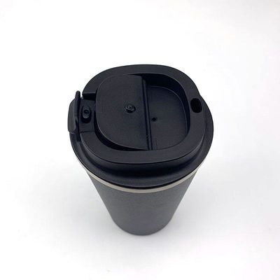 LID 12/17 oz de doble pared 18/8 térmico de café vacío aislado de viaje de acero inoxidable taza de café