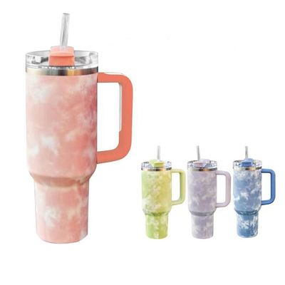 40 oz de manilla de acero inoxidable para viajes y actividades al aire libre