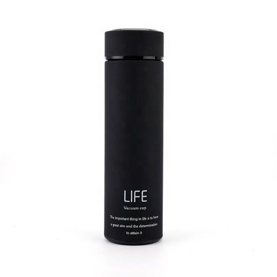 Botellas de vacío de 500 ml de acero inoxidable 304 de doble pared para grabado de logotipo personalizado de té