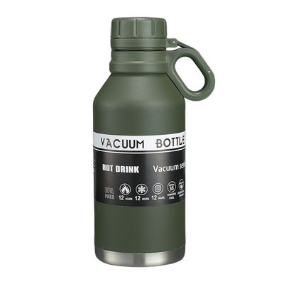 Botella de agua de campamento aislada de acero inoxidable de 40 oz con mango Mantenga sus bebidas frescas