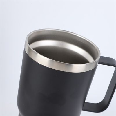 Bebida de acero inoxidable de doble pared 30 oz de vacío aislada con mango