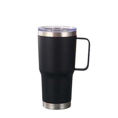 20 oz de doble aislamiento de vino sin tallo con mango y paja mejora tu imagen