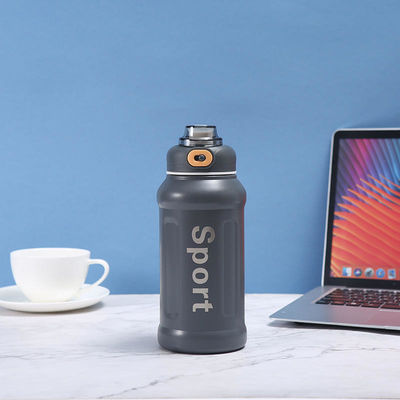 Viajes al aire libre 850ML Taza aislante de acero inoxidable con paja y gran capacidad