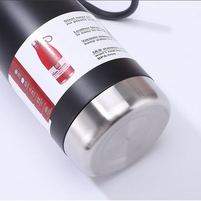 Botella de vacío aislada de acero inoxidable de 650ml/850ml de capacidad ideal para deportes al aire libre