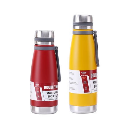 Botella de agua exterior de acero inoxidable con logotipo personalizado y aislamiento duradero