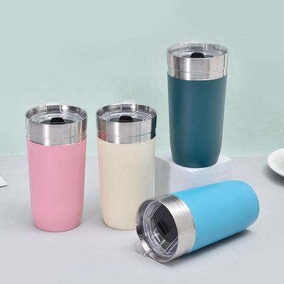 500 ml de capacidad Taza de café portátil de acero inoxidable para café personalizado en movimiento