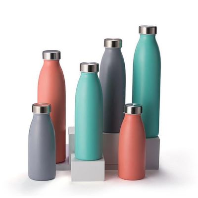 Botellas de vacío Termósidos de doble pared Botella de agua de acero inoxidable con opciones de color