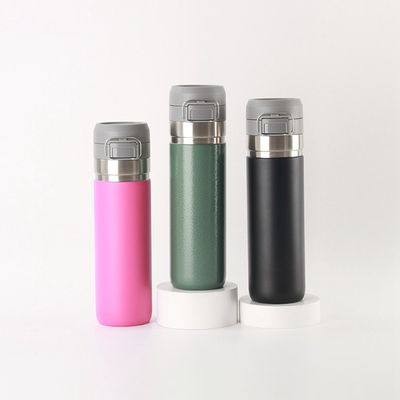 Botella de agua personalizada de 520 ml aislada en frío caliente de acero inoxidable estilo de diseño CLASSIC