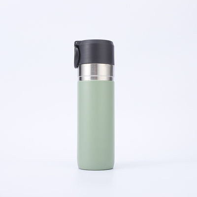 Botella deportiva de metal de 500 ml Taza recta de vacío aislada botella de termo con infusor de té