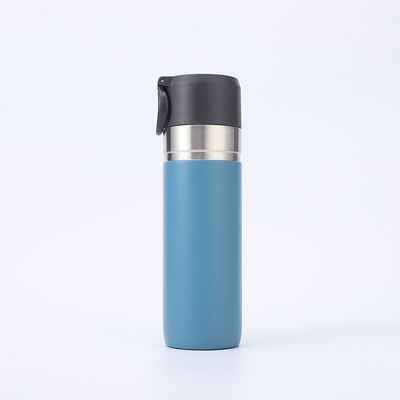 Botella deportiva de metal de 500 ml Taza recta de vacío aislada botella de termo con infusor de té