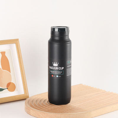 Taza de vidrio de acero inoxidable de gran capacidad de color personalizado para deportes al aire libre