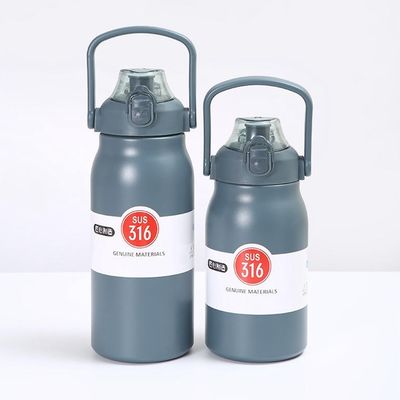 Colores personalizados de acero inoxidable de doble pared aislada de bebida directa botella deportiva
