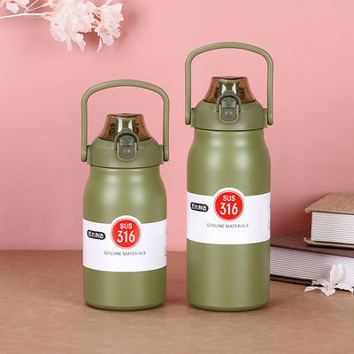 Colores personalizados de acero inoxidable de doble pared aislada de bebida directa botella deportiva