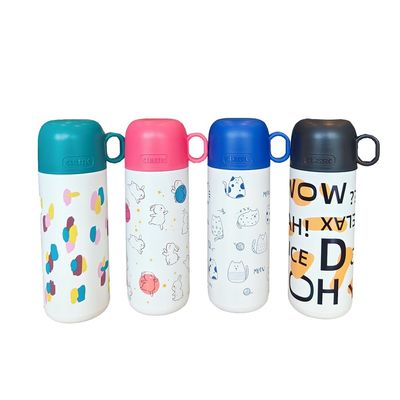 Funcional 500ml botella de agua de acero inoxidable para niños Mantenga las bebidas a la temperatura deseada