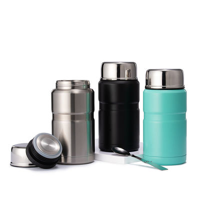 750ml de acero inoxidable Cuchara de vacío Jarrón de comida aislada Ideal para mantener caliente la comida de los niños