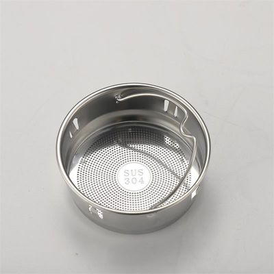 Taza recta de acero inoxidable aislado de tres paredes de bambú frasco de termo con infusor de té