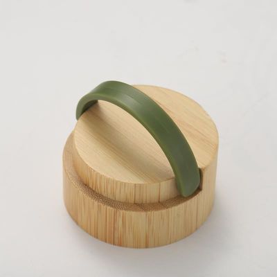 Taza recta de acero inoxidable aislado de tres paredes de bambú frasco de termo con infusor de té