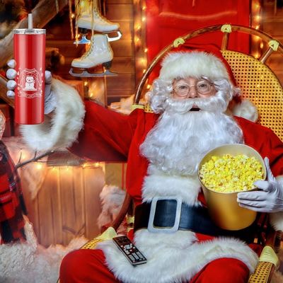20 oz de acero inoxidable sublimación tumbler en blanco para el regalo de Navidad festivo y colorido