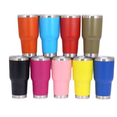 30 oz de acero inoxidable vacío aislado tazas de café de doble pared tumbler tazas con tapas