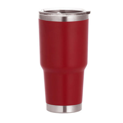 30 oz de acero inoxidable de viaje tumbler con pajitas y tapas de vacío recta taza para su