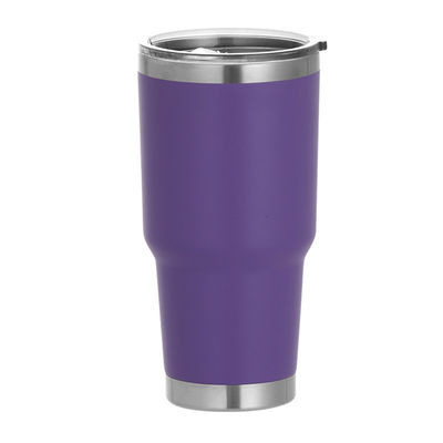 30 oz de acero inoxidable de viaje tumbler con pajitas y tapas de vacío recta taza para su