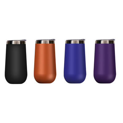 Botellas de vacío Termósidos 10 oz Champagne Tumbler con Impresión de logotipo personalizado